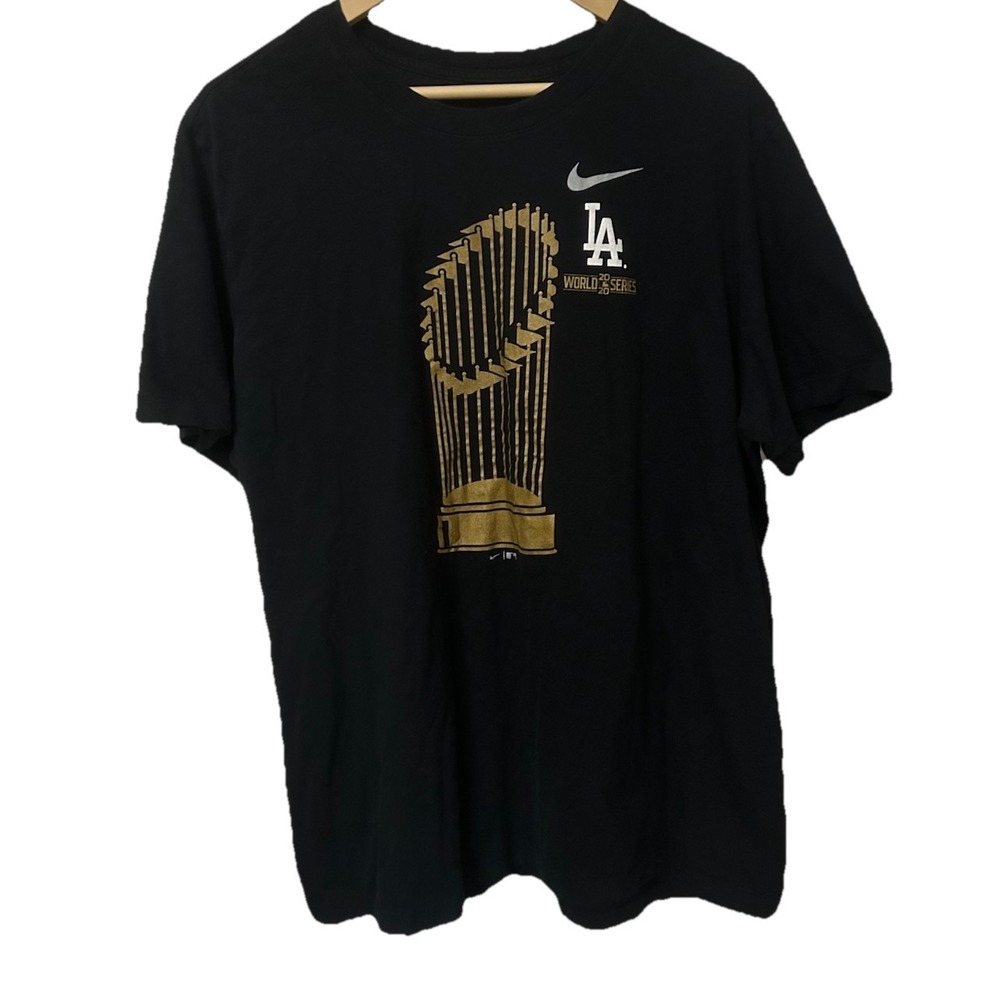 Los Angeles Dodgers 2020 World Series Champions Trophy Nike Men's XL T-Shirt